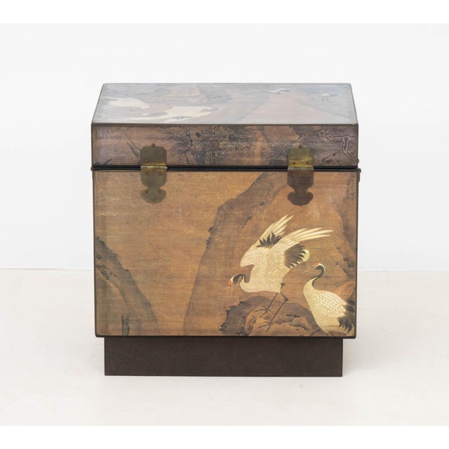 Chinese Crane and Bird Motif Chest For Sale - Image 9 of 9