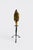 Minimalist Antique 1920s tall wrought iron base with tin brass leaf table lamp. There is so many design details and...