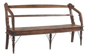 Antique Indian Teakwood Bench
