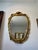 Vintage Gilt and Silvered Wood Wall Mirror For Sale - Image 9 of 10