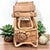 Large Vintage Rattan Jeep Handmade Rare Land Rover Car & Tailor Detail Woven Decor For Sale - Image 4 of 12