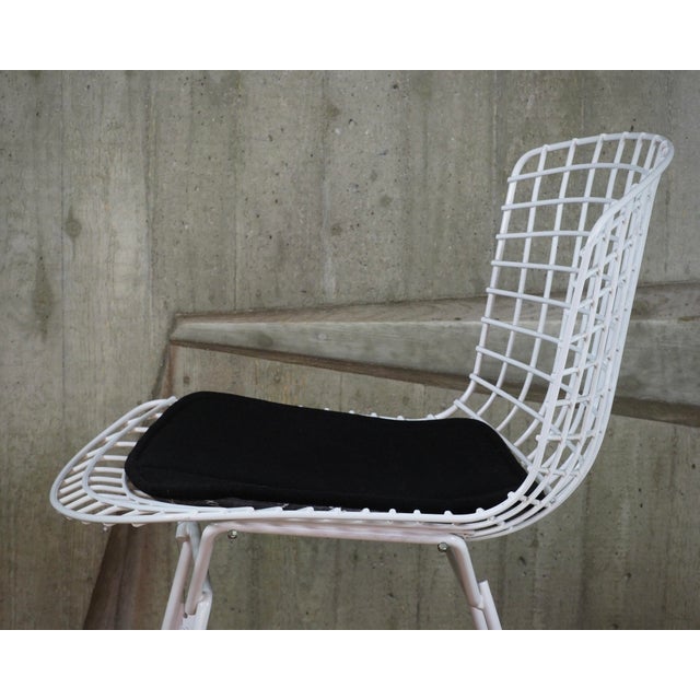 Bertoia Side Chairs with Cushion by Harry Bertoia for Knoll International, Set of 4 For Sale - Image 12 of 16