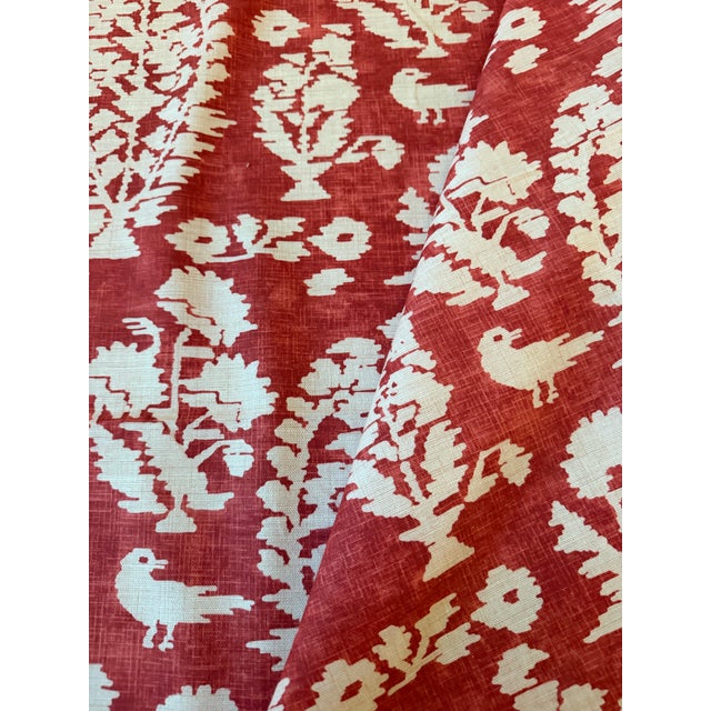 2020s Thibaut F972599 Allaire Red Fabric 2 1/2 Yards For Sale - Image 5 of 6