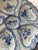 Blue 1950s Hand-Painted Weimar Germany Blue & White Oyster Plates | Complete Matched Grandmillenial Collection - Set of 12 For Sale - Image 8 of 12