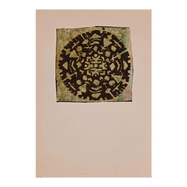 Mario Molli - Settlement - Original Woodcut Print - Late 20th Century For Sale