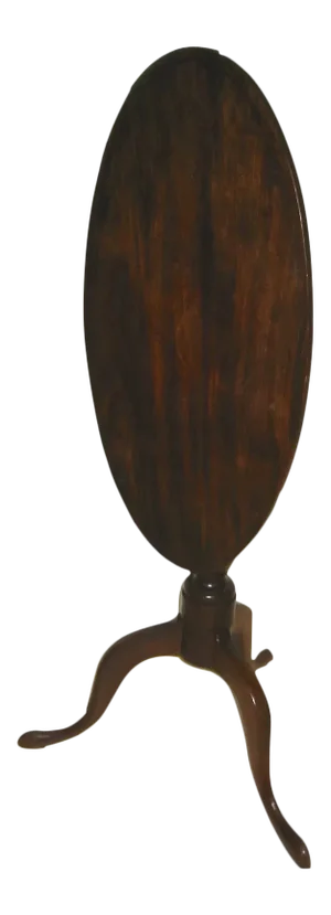 American Mahogany Candle Stand with Inlaid Tilt Top