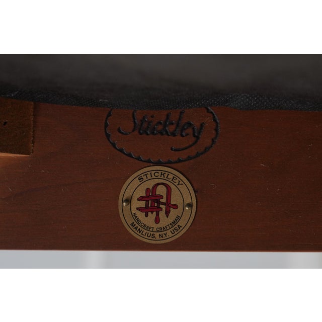 Stickley Cherry Spindle Morris Style Lounge Chair For Sale - Image 10 of 12