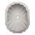 Vintage Sherle Wagner Scalloped White Porcelain Drop-in Sink Basin Fluted Hollywood Regency For Sale
