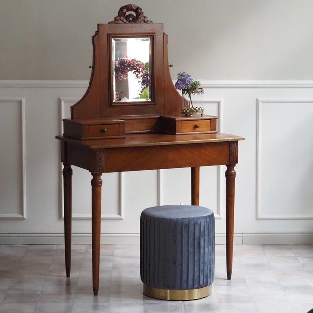 Antique Dressing Table with Mirror, 1910 For Sale - Image 13 of 13