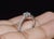 Genuine Tiffany & Co. Natural 0.81Cts Diamond Novo 950 Platinum Engagement Ring, size 5.5 For Sale - Image 9 of 10