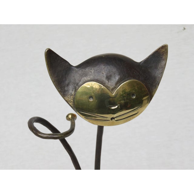 Austrian Cat Bottle Holder & Corkscrew from Walter Bosse, 1950s, Set of 2 For Sale - Image 4 of 14