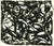 Extremely rare, original serigraph (silkscreen) after the black and white pour painting by Jackson Pollock, from the...