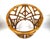 Brown 1960s McGuire Style Rattan Side Table Base With Geometric Lattice Frame For Sale - Image 8 of 10
