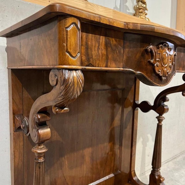 Antique Louis Philippe Console Table in Walnut For Sale - Image 5 of 16