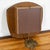 Brown Mid Century Modern Wall Clock Rosewood Pendulum Weights Hanging Junghans Chime For Sale - Image 8 of 9