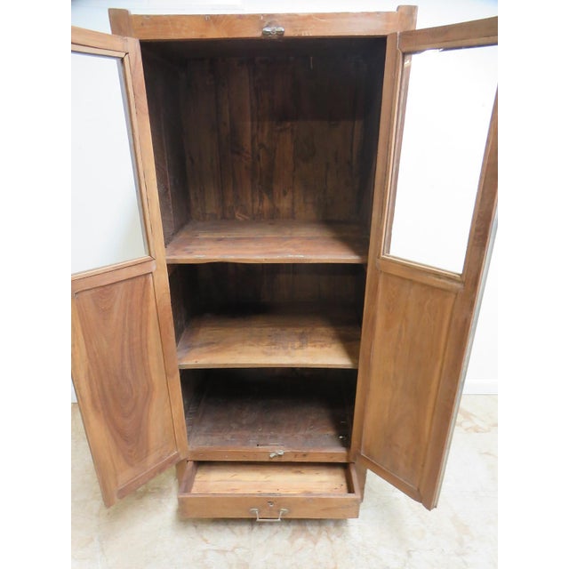Antique Primitive architectural salvage Hutch China Cabinet Cupboard For Sale - Image 10 of 11