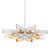 Traditional Mitzi Nala 8-Light Chandelier, Soft White/Gold Leaf For Sale - Image 3 of 3