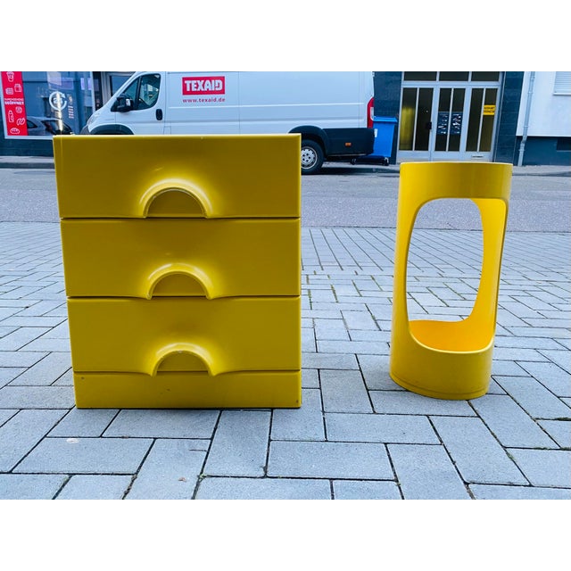 Mid-Century Space Age Quadro Dresser and Umbrella Stand by Jürgen Lange for Schönbuch, 1960s, Germany, Set of 2 For Sale - Image 12 of 18