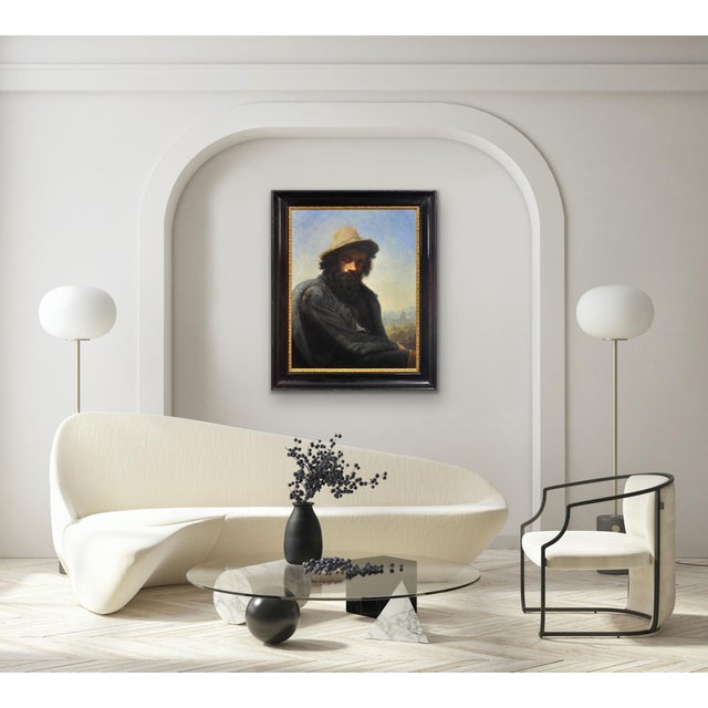 Albin Mattenheimer, Self-Portrait, 1875, Oil on Canvas, Framed For Sale - Image 18 of 18