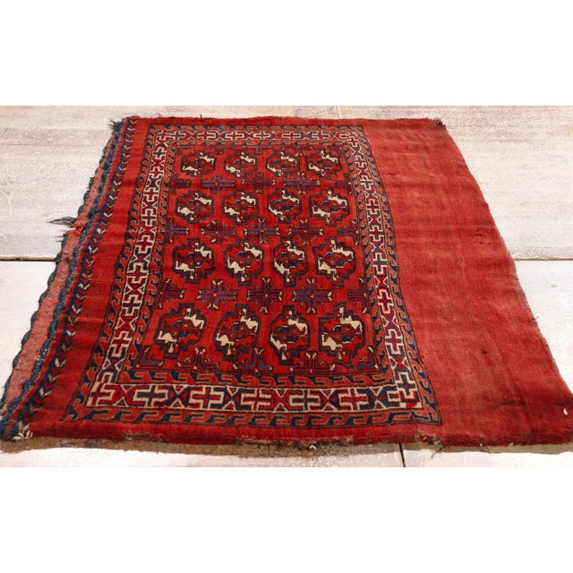Late 19th Century Turkmen Chuval Bag Face, 02'06 X 03'11 For Sale - Image 10 of 11