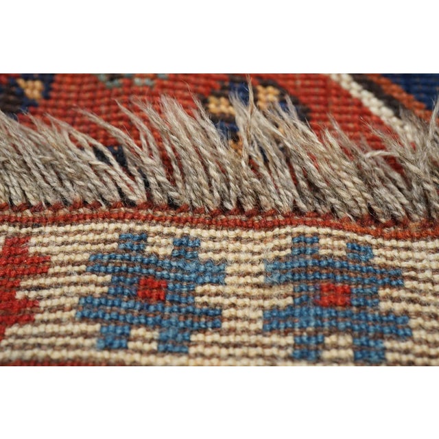 Traditional Antique Kazak Rug 3'5'' x 4'0'' For Sale - Image 3 of 12