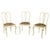 Venetian Cream Lacquered and Gilt Walnut Chairs with Floral Upholstery attributed to Testolini e Salviati for Testolini & Salviati, 1930s, Set of 3 For Sale - Image 11 of 11