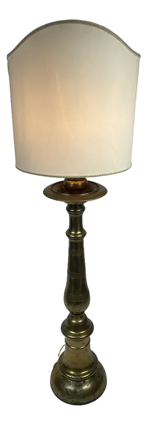 Antique French Floor Lamp in Golden Bronze, 19th Century