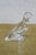 Late 20th Century Baccarat French Crystal Clear Glass Parrot Bird Paperweight Figurine 4" For Sale - Image 5 of 14