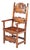 Antique Italian Baroque Walnut Armchair For Sale