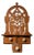 Antique Masonic Folk Art Wall Cabinet With Drawers For Sale