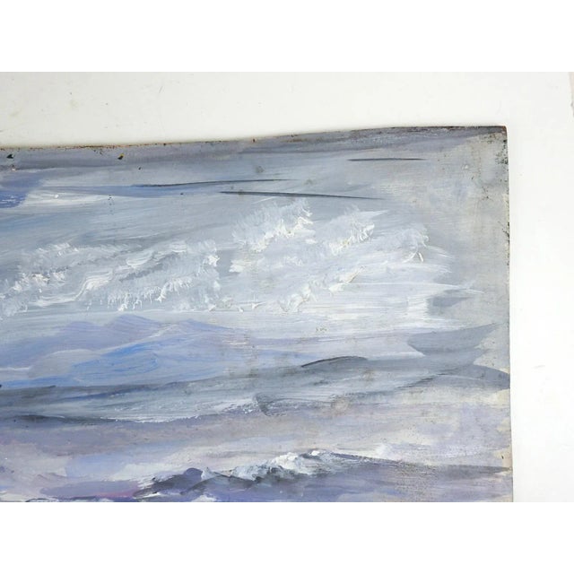 Traditional Mid 20th Century Impressionist Seascape Painting For Sale - Image 3 of 7