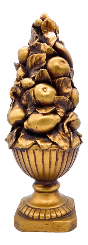 20th Century Gold Painted Plaster Topiary/ Centerpiece