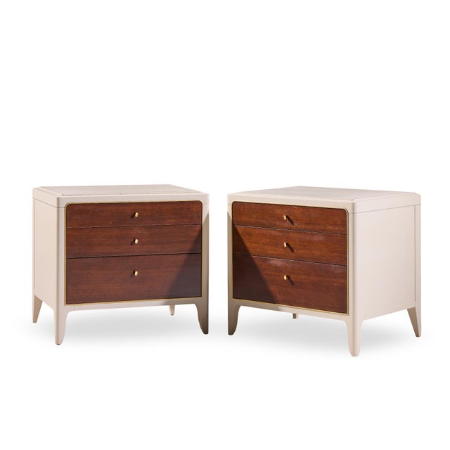 Contemporary Barbara Barry for Baker Furniture Sofa Corner Side Table Nightstand - Pair For Sale - Image 3 of 14