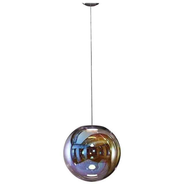 Contemporary Gold-Indigo Iris Globe by Sebastian Scherer For Sale - Image 3 of 9