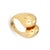 Scarce vintage Cartier sculptural ring crafted in 18k yellow gold (circa 1970s). The two bulbous gold domed terminals...