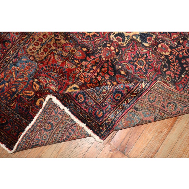 Traditional Early 20th Century Mohajeran Persian Sarouk, 4'2'' X 6'5'' For Sale - Image 3 of 7