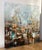 Stocznie (2024) is a monumental mixed-media painting by Nicolas Prettau, executed in acrylic, oil, and high-density glaze...
