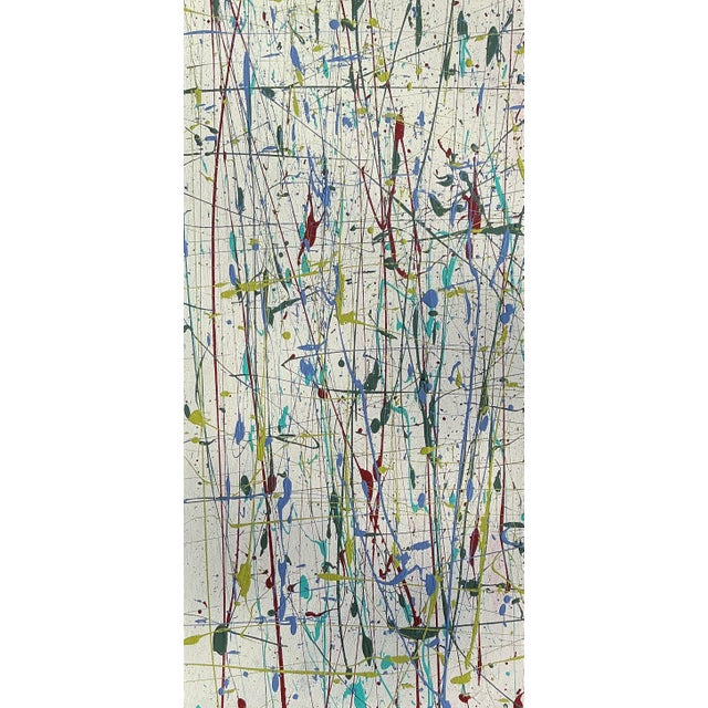 Acrylic on 30” by .1.5" by 15” Stretched Canvas. Artist signed on the back side with S. Stilgenbauer (CA Artist Steve...