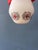 Vintage Opaline Glass Ceiling Lamp with Orange Ceiling Cap from Thabur For Sale - Image 9 of 11