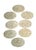 Wood Vintage Hallie St. Mary Capiz Pearl Shell Place Mats- Set of 8 For Sale - Image 7 of 17