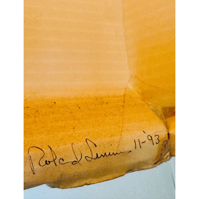 Vintage Roland Simmons “Lumalight” Floor Lamp Noguchi Style (Signed 11/1993) For Sale In Phoenix - Image 6 of 13