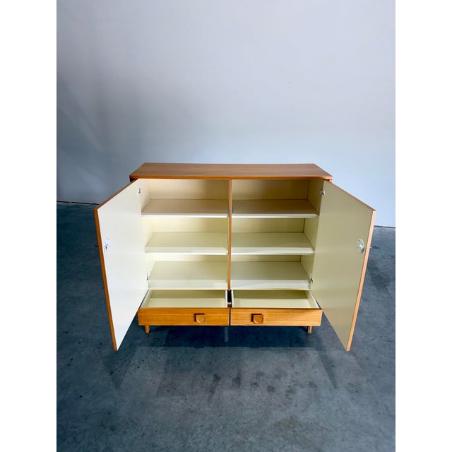 Mid-Century Modern Mid Century Scandinavian Ash Wood Storage Cabinet For Sale - Image 3 of 10