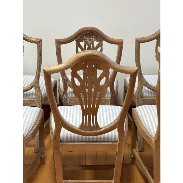 English 1940s Sheraton Dining Chairs- Set of 6 For Sale - Image 3 of 7