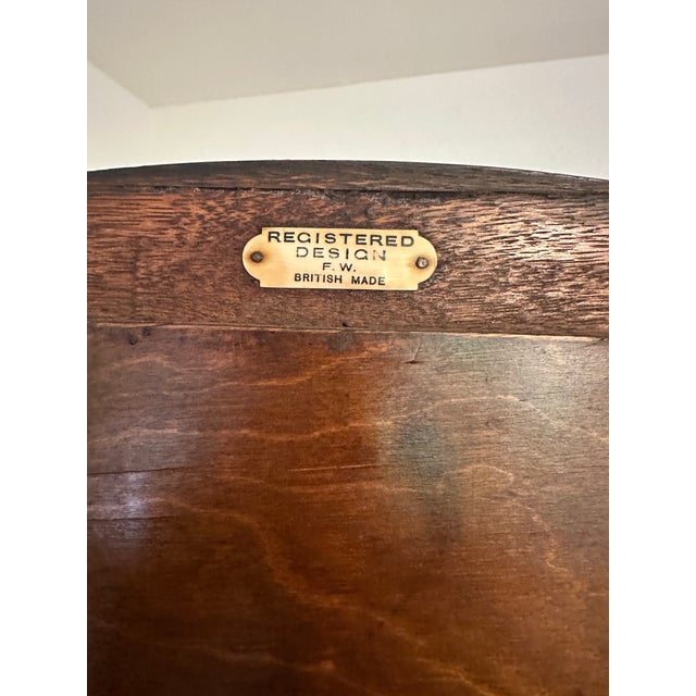 Early 20th Century Early 20th Century British Made Art Nouveau Wardrobe Armoire With Stunning Carved Relief Accents and Hardware For Sale - Image 5 of 12