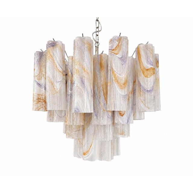1990s Vintage Murano Glass Chandeliers, 1990, Set of 2 For Sale - Image 5 of 15
