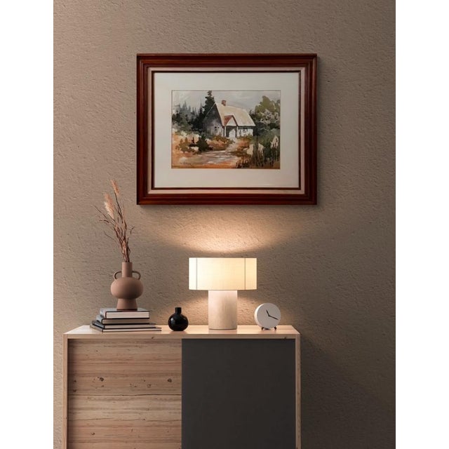 1986 Watercolor of House and Trees Signed but Artist Unknown For Sale In Seattle - Image 6 of 6