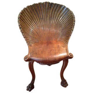 19th Century Venetian Grotto Music Chair For Sale