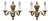 Neo-Renaissance Brass Wall Sconces, Set of 2 For Sale