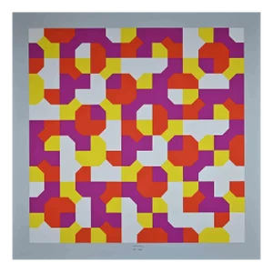 Bruno Munari, Peano Curves, Screen Print, 1991