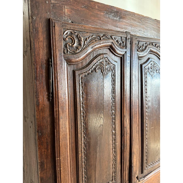 18th c. French Oak Cabinet For Sale - Image 4 of 9